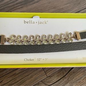NWT Bella Jack Crystal Suede Choker